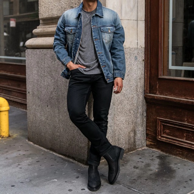 casual jacket for men denim