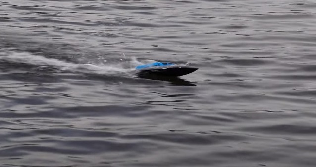 Close-up of a rc boat